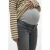 MAMALICIOUS low waist slim fit zwangerschapsjeans MLLOLA grijs