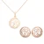 Orphelia ‘Blair’ Dames 925 Sterling Zilveren Set: Ketting-Hanger + Oorbellen – Roze SET-7089/1