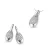 Orphelia Dames 925 Sterling Zilveren Set: Ketting-Hanger + Oorbellen – Zilver SET-5141