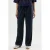 CKS wide leg regular waist broek met krijtstreep blauw
