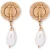 Moschino Peace & Pearls Drop Earrings Gold