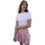 Threadbare Dames/Dames Gingham Regelmatige Minirok (Roze)