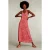 River Woods Multi Sleeveless Viscose V-neck Dress Pink