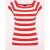 Kaylie Two Tone top in koraal bloesem en wit