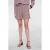 Geisha straight high waist gestreepte casual short donkerrood