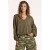 Circle of Trust X Iris Zeilstra katoenen cropped trui – kaki