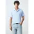 Mango Man regular polo blauw