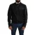 Leren Mouwen Jacket Zwart