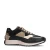 No Stress leren sneakers zwart/beige