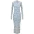 Hugo Nasuse 2 mesh-maxi-jurk voor dames (Blauw)