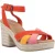 TOMS Majorca Strappy Leder Dames Sandalen in Vlamkleur