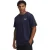 Under Armour Heren Icon T-shirt met ronde hals, normale pasvorm (Marineblauw/cybergroen)