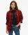 Superdry Vrouwen Geruit Overshirt met Borgvoering Rood