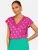 love & roses Shirt  goud / pink