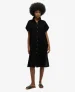 Superdry Vrouwen Oversized Midi-overhemdjurk Zwart