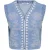 Only Onlnoella emb dnm waistcoat siji blue denim