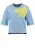Key Largo Shirt ‘Move on’  lichtblauw / citroen