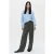 ZENGGI Alpaca Relaxed V-neck Pullover Blue Haze
