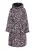 Faina Lange gewatteerde jas Dames Mauve zebra