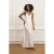 Lofty Manner maxi jurk met ceintuur – ecru