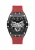 GUESS Analoog horloge ‘Phoenix’  karmijnrood / zwart / zilver / wit