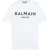Balmain Paris Bold Brand Logo Wit T-shirt
