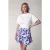 Colourful Rebel Marilou Big Flower Layer Skirt Multicolor