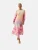 love & roses Jurk  pasteelgeel / lichtlila / pink / wit
