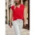 Street One Studio Dames Blouse met hangende schouder en linten in Rood