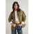 TRENDYOLMİLLA Dames Kaki Effen Lang Oversized Jassen