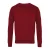 Premier Heren Gebreid Katoen Acryl V Hals Sweatshirt (Bourgondië)