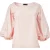 Blozende katoenen popeline blouse met pofmouwen