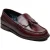 Ben Sherman Sid Brush Off Leer Heren Bordeaux Suede Instapschoenen