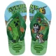Havaianas Minecraft teenslippers groen/blauw