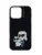 Karl Lagerfeld Smartphonehoesje ‘iPhone 16 Pro Max’  lichtbeige / zwart / offwhite