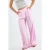 Brede Taille Pantalons met Plissé