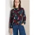Cecil Dames Blouse met print en glitter in Zwart
