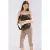 Mango slim fit geruite capribroek – bruin