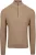 Suitable Half Zip Trui Structuur Beige