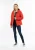 Dreimaster Gewatteerd winterjack ijszweefvliegtuig Dames rood