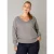 YEST CURVE Francesca Tops – Light Grey/Melange