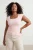 Trendyol Curve Dames Roze Effen Kort Getailleerd Grote maten Blouses