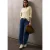 Shirt met gebreide look