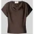 NEO NOIR Blouseshirt-van satijn met cascadehals, model ‘Annabeth’