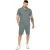Enzo | Heren Biesjes Shirt & Korte Broek Tracksuit Set
