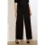 LOLALIZA wide leg regular waist broek zwart
