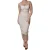 Mesh Overlay Midi-jurk
