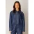 Base Level denim blouse – donkerblauw