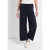 Street One Dames Wide Legs broek met jogg tailleband in Blauw