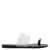 Mango imitatieleren slippers – zwart/doorzichtig